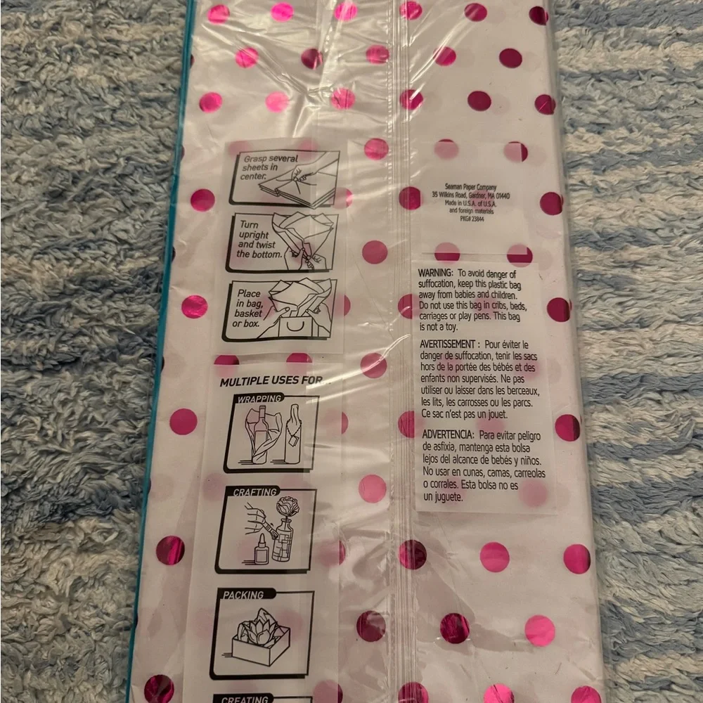 50 Polka Dot Gift Tissue Paper